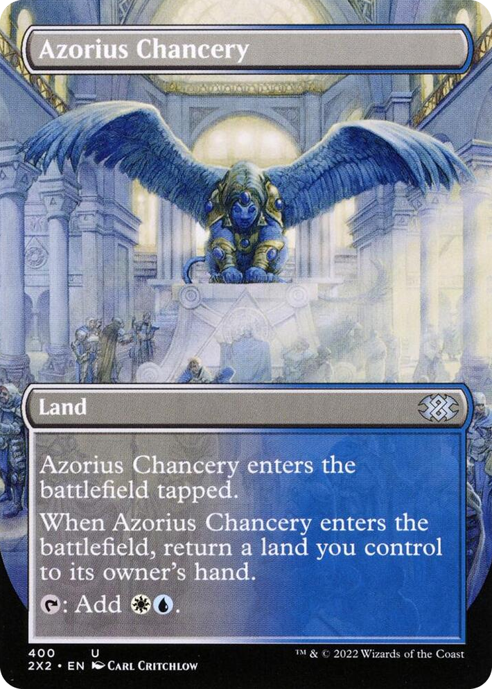 0400 Azorius Chancery (Borderless) U Double Masters 2022