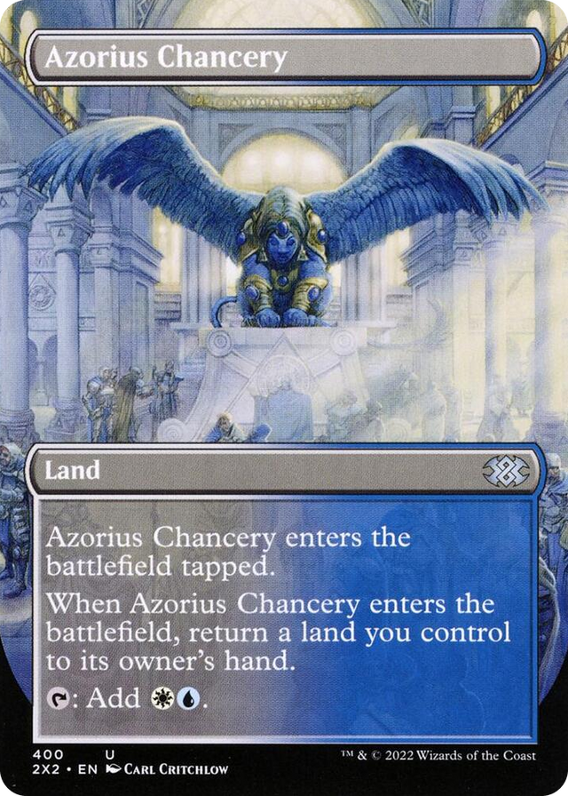 0400 Azorius Chancery (Borderless) U Double Masters 2022