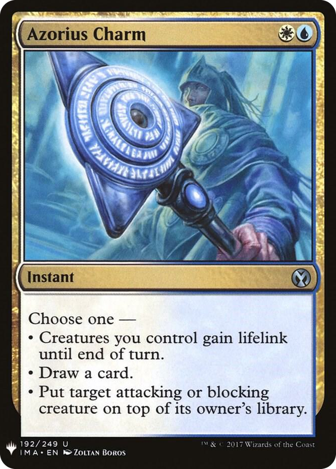 Azorius Charm #192 U - The List Reprints Pokemon card