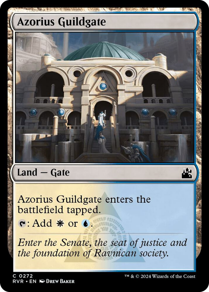 Azorius Guildgate #272 C - Ravnica Remastered Pokemon card