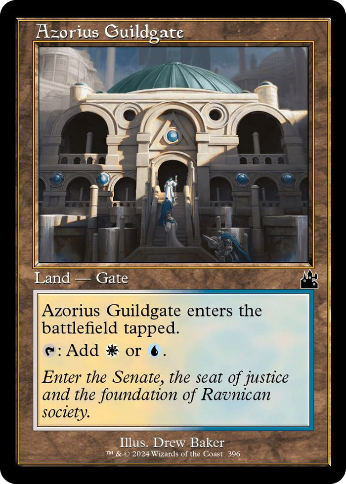 Azorius Guildgate (Retro Frame) #396 C - Ravnica Remastered Pokemon card