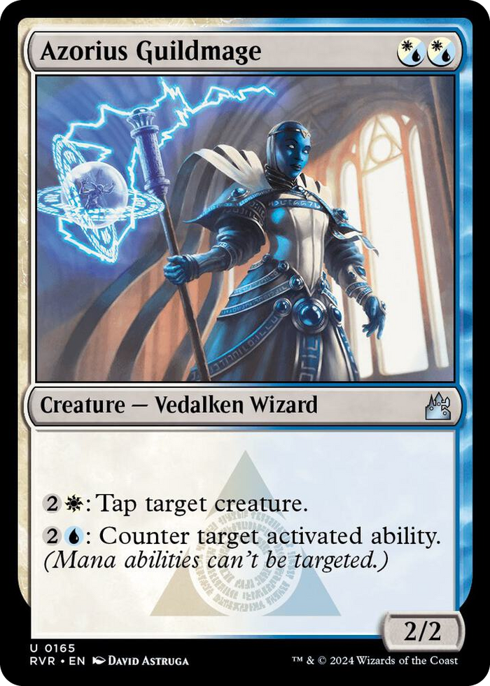 Azorius Guildmage #165 U - Ravnica Remastered Pokemon card