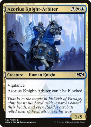 0154 Azorius Knight-Arbiter C Ravnica Allegiance