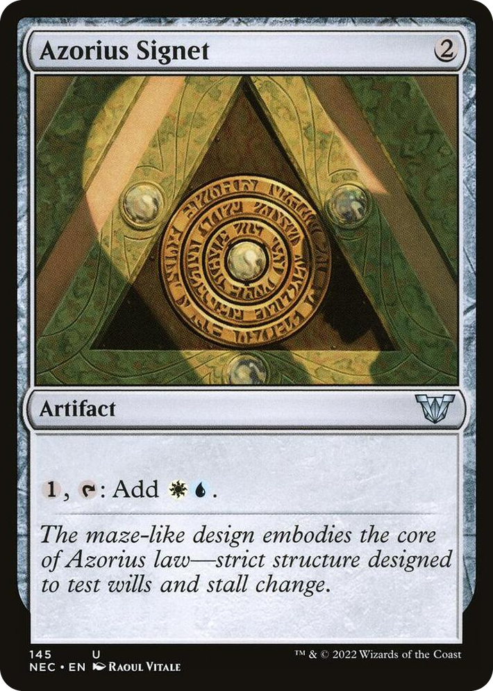 0145 Azorius Signet U Commander: Kamigawa: Neon Dynasty