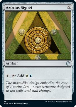 Azorius Signet #161 U - Commander: Innistrad: Crimson Vow Pokemon card