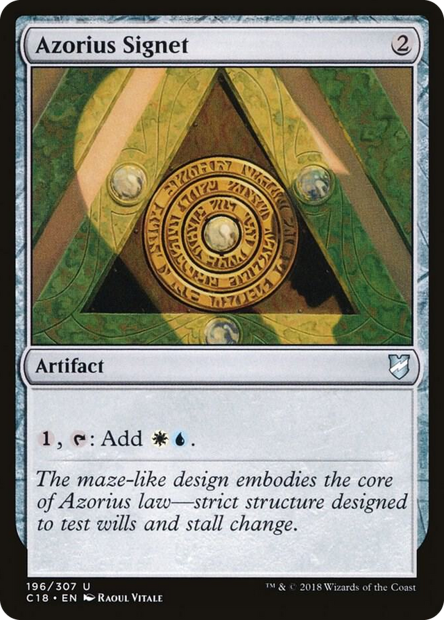 0196 Azorius Signet U Commander 2018