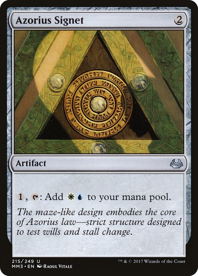 Azorius Signet #215 U - Modern Masters 2017 Pokemon card