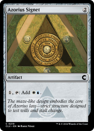 0219 Azorius Signet C Ravnica: Clue Edition