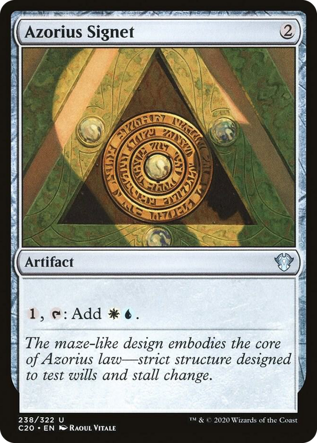 0238 Azorius Signet U Commander 2020
