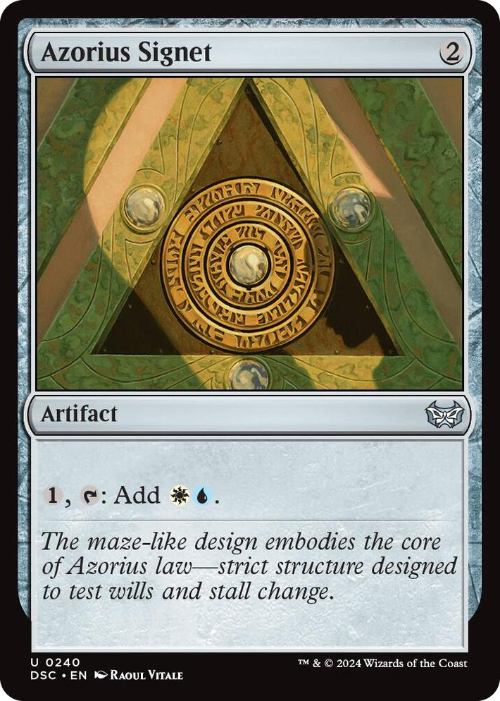 0240 Azorius Signet U Commander: Duskmourn: House of Horror