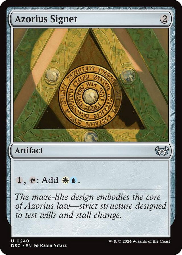 0240 Azorius Signet U Commander: Duskmourn: House of Horror