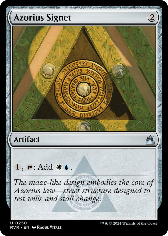 Azorius Signet #250 U - Ravnica Remastered Pokemon card