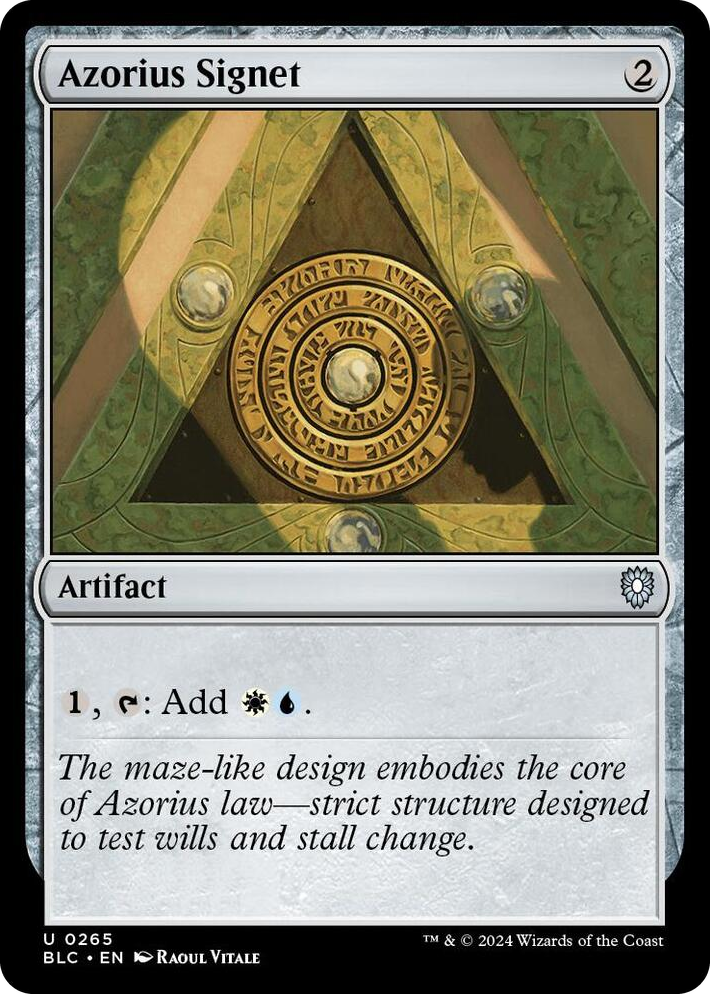 0265 Azorius Signet U Commander: Bloomburrow