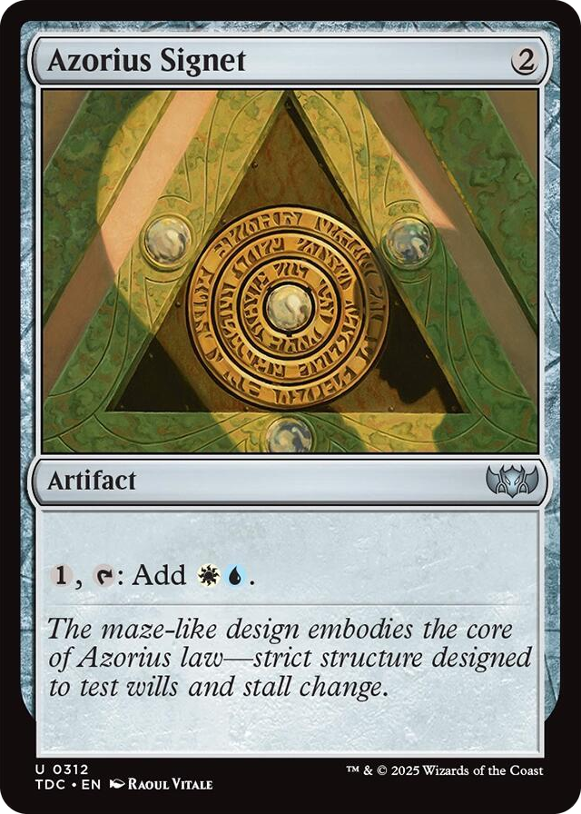 0312 Azorius Signet U Commander: Tarkir: Dragonstorm