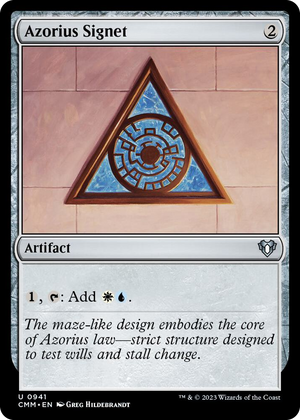 0941 Azorius Signet U Commander Masters