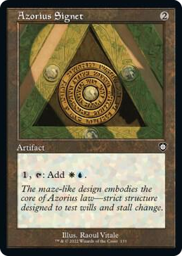 0133 Azorius Signet (Retro Frame) U Commander: The Brothers' War