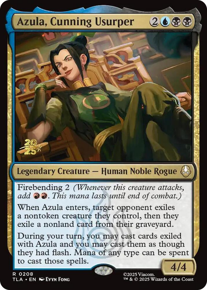 Azula, Cunning Usurper #208 R - Prerelease Cards Pokemon card