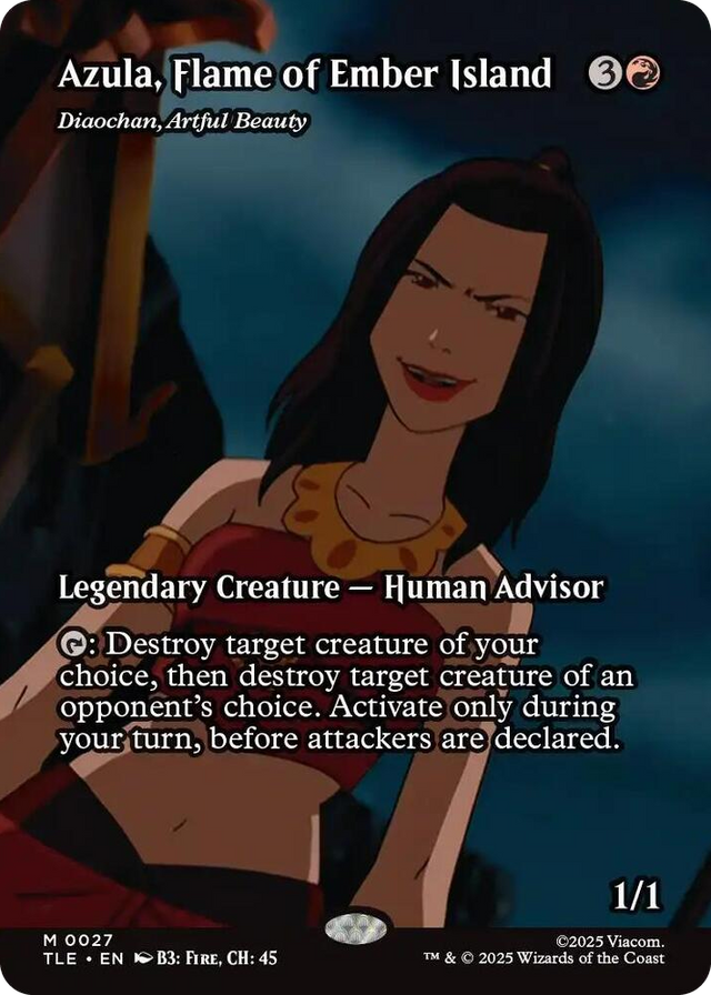 0027 Azula, Flame of Ember Island - Diaochan, Artful Beauty (Borderless) M The Last Airbender: Eternal-Legal