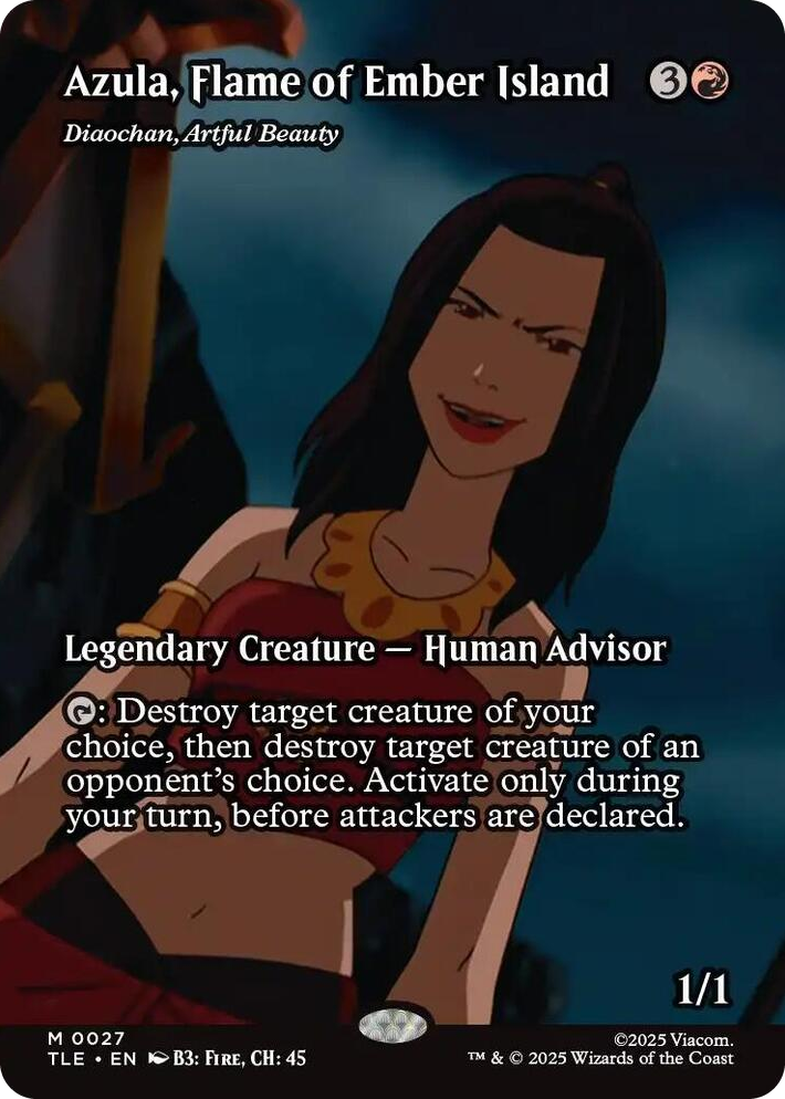 0027 Azula, Flame of Ember Island - Diaochan, Artful Beauty (Borderless) M The Last Airbender: Eternal-Legal