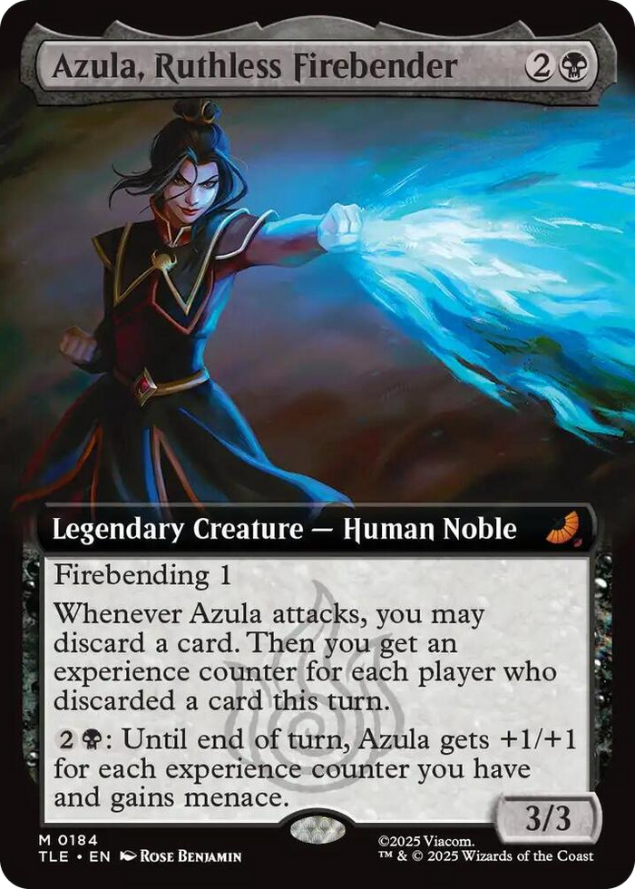 Azula, Ruthless Firebender (Extended Art) #184 M - The Last Airbender: Eternal-Legal Pokemon card