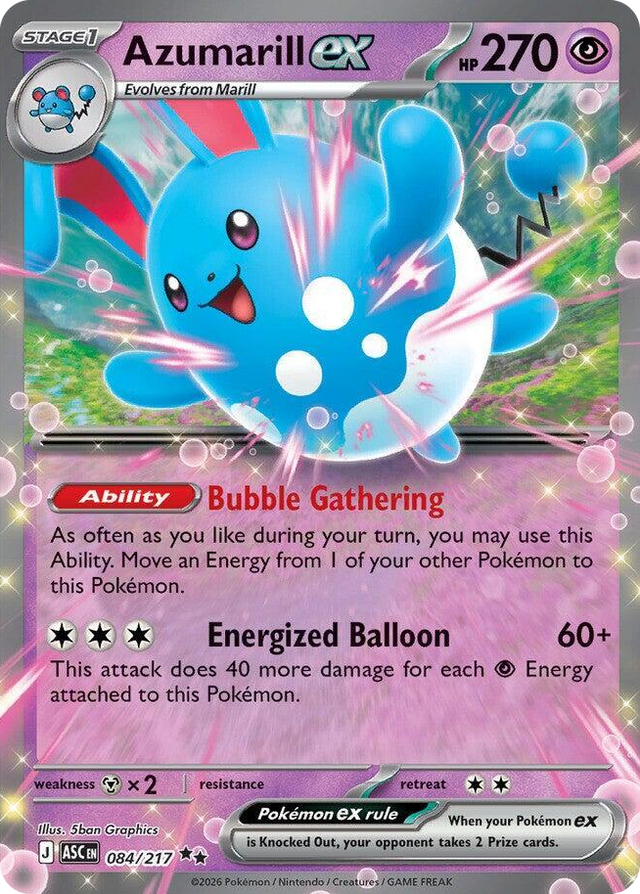 0084 Azumarill ex Double Rare Ascended Heroes