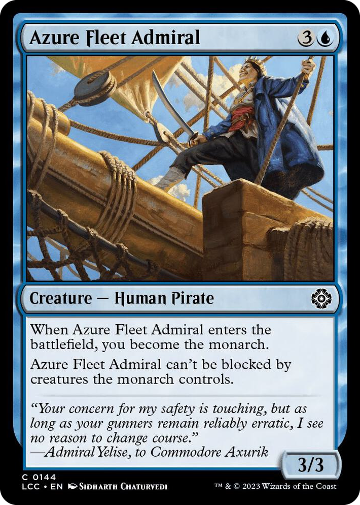 0144 Azure Fleet Admiral C Commander: The Lost Caverns of Ixalan