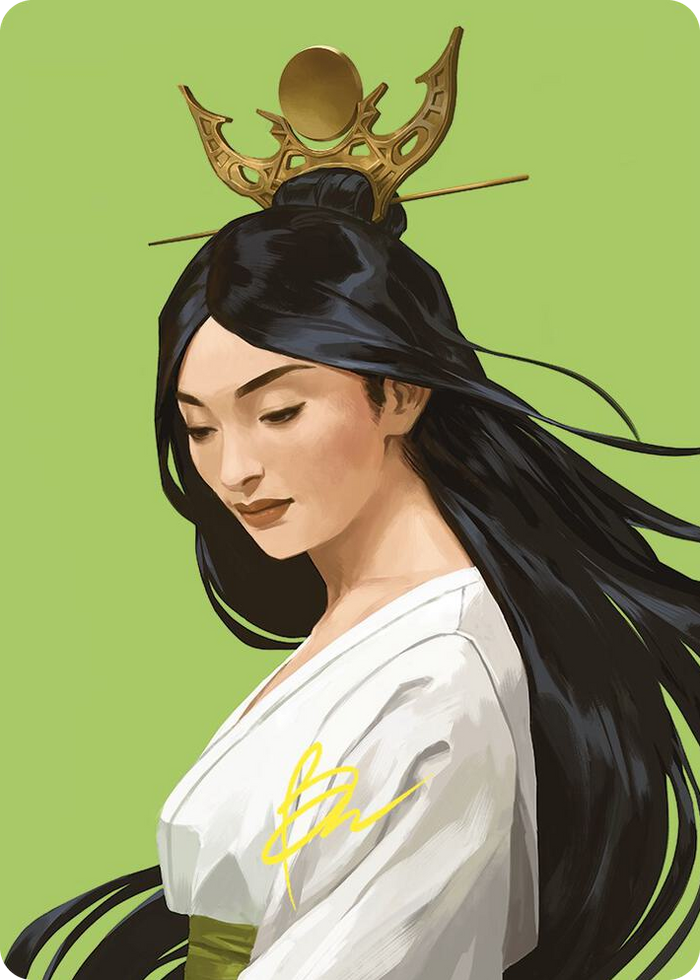 Azusa, Lost but Seeking Art Card (Gold-Stamped Signature) #56 S - Art Series: Commander Masters Pokemon card