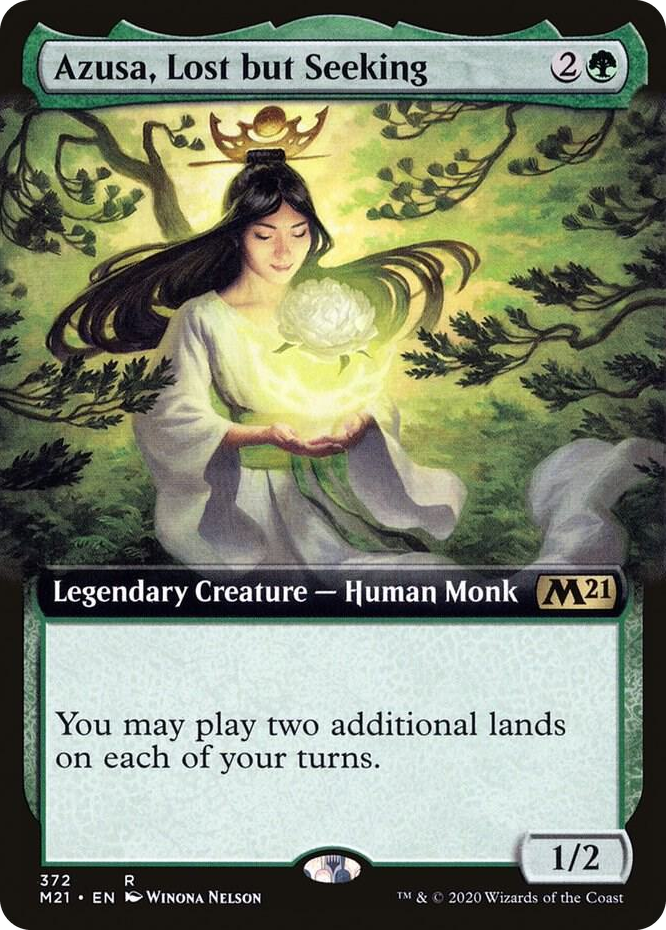 0372 Azusa, Lost but Seeking (Extended Art) R Core Set 2021