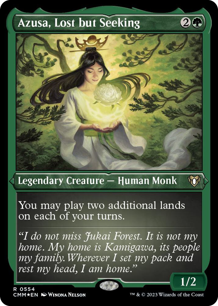 0554 Azusa, Lost but Seeking (Foil Etched) R Commander Masters