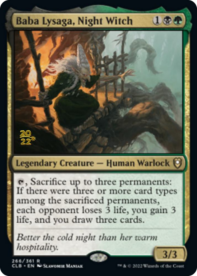 0266 Baba Lysaga, Night Witch R Prerelease Cards