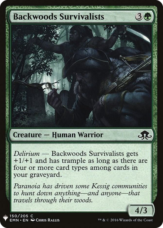 0150 Backwoods Survivalists C The List Reprints