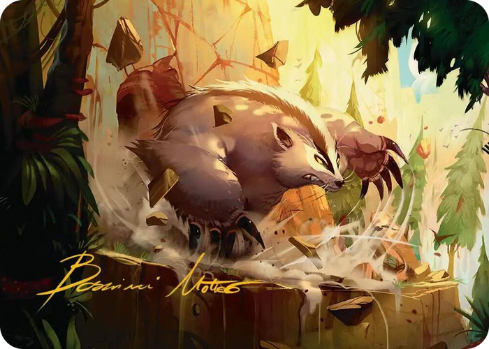 Badgermole Art Card (Gold-Stamped Signature) #12 S - Art Series: Avatar: The Last Airbender Pokemon card