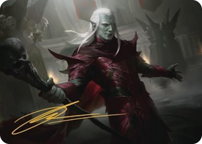 0033 Baeloth Barrityl, Entertainer Art Card (Gold-Stamped Signature) S Art Series: Commander Legends: Battle for Baldur's Gate