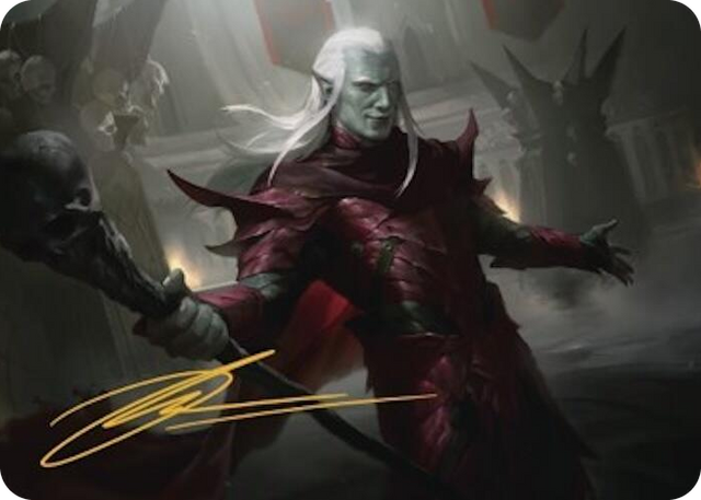0033 Baeloth Barrityl, Entertainer Art Card (Gold-Stamped Signature) S Art Series: Commander Legends: Battle for Baldur's Gate
