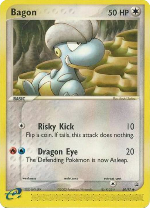 0050 Bagon - 50/97 (Black Star) Promo Nintendo Promos