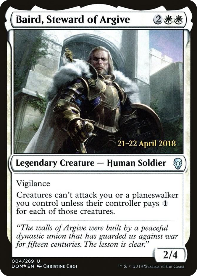 0004 Baird, Steward of Argive U Prerelease Cards