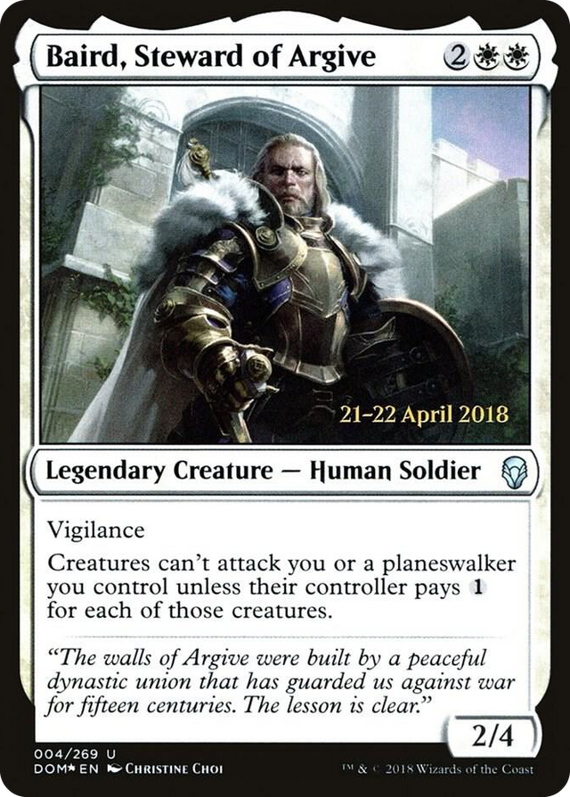 0004 Baird, Steward of Argive U Prerelease Cards