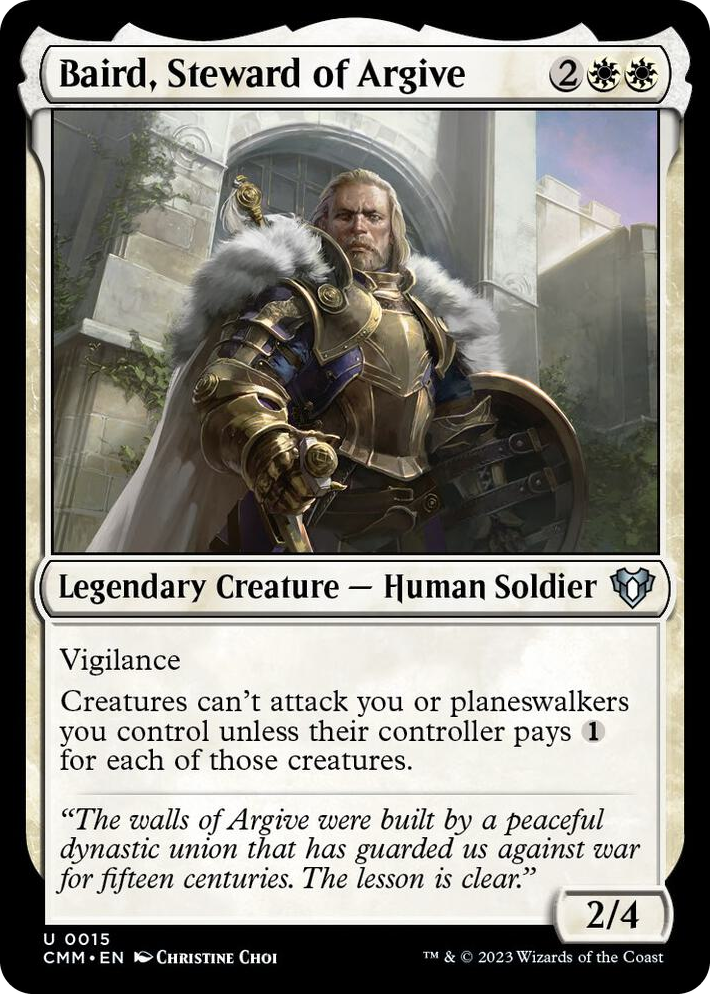 0015 Baird, Steward of Argive U Commander Masters