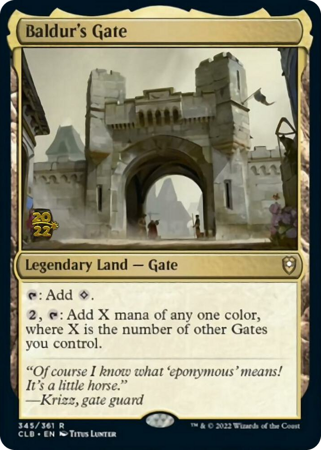 0345 Baldur's Gate R Prerelease Cards
