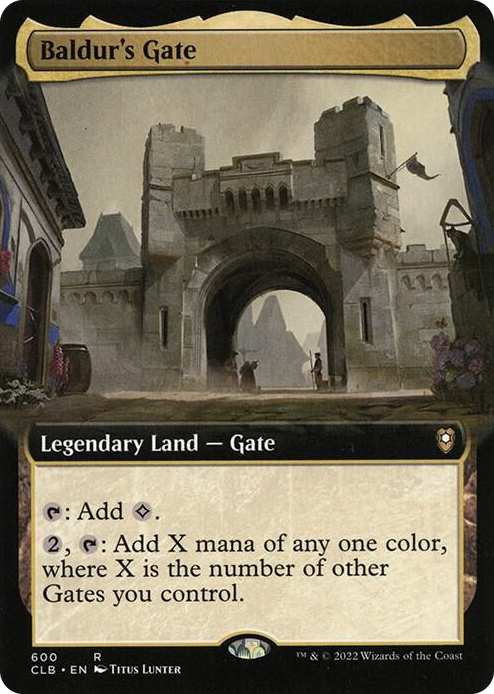 Baldur's Gate (Extended Art) #600 R - Commander Legends: Battle for Baldur's Gate Pokemon card