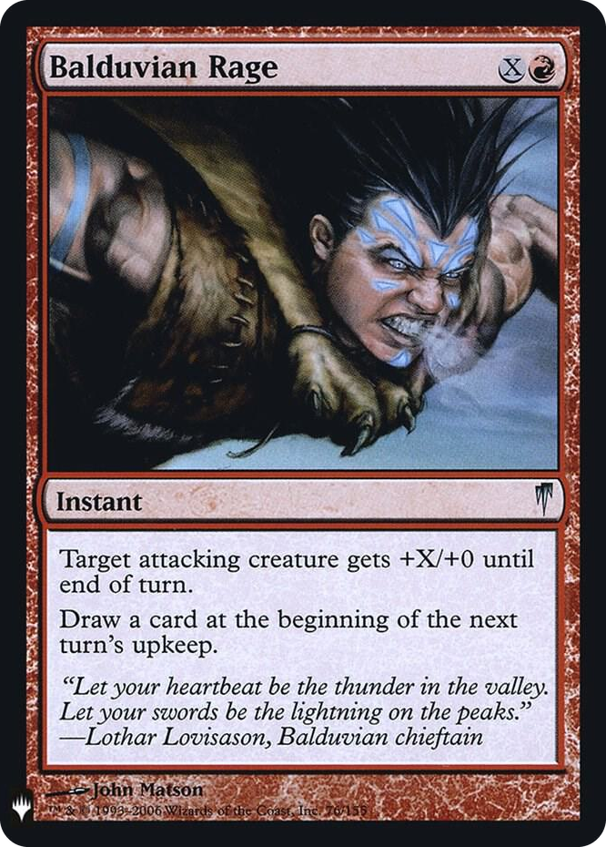 Balduvian Rage #76 U - The List Reprints Pokemon card