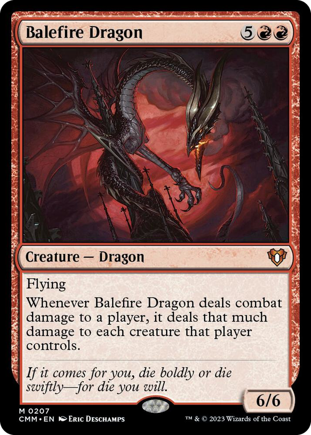 0207 Balefire Dragon M Commander Masters