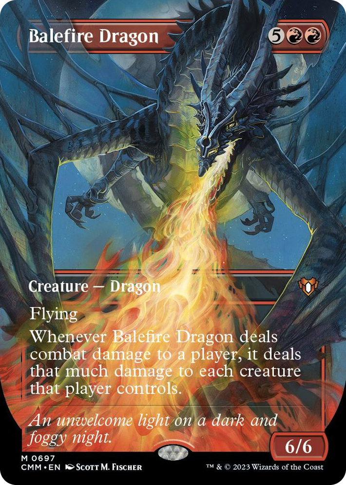 0697 Balefire Dragon (Borderless) M Commander Masters