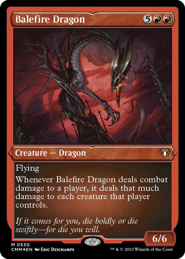 0530 Balefire Dragon (Foil Etched) M Commander Masters