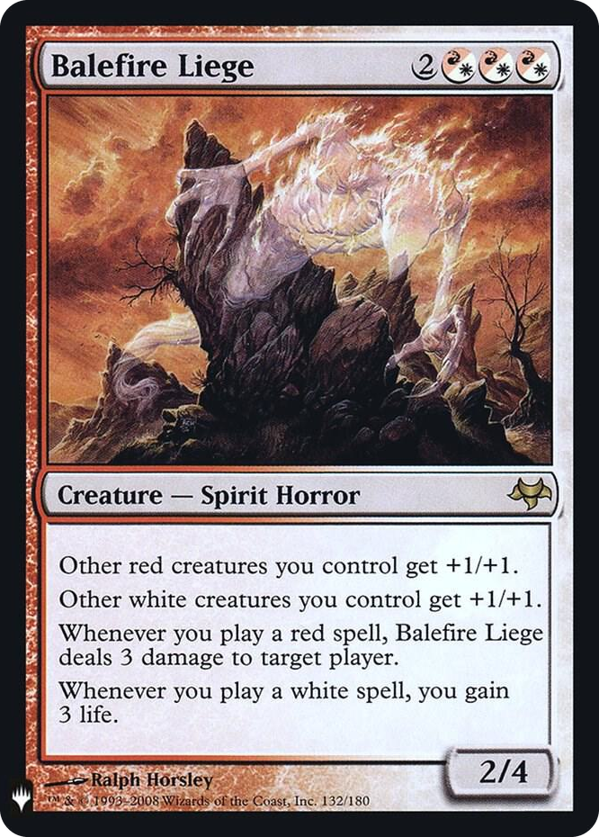 Balefire Liege #132 R - The List Reprints Pokemon card