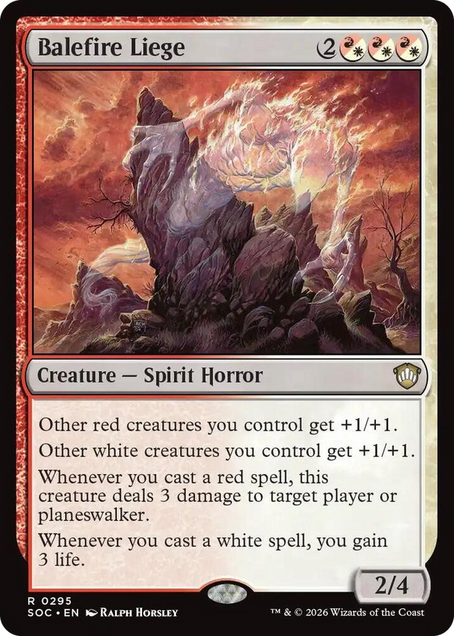 0295 Balefire Liege R Commander: Secrets of Strixhaven