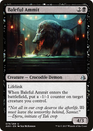 0079 Baleful Ammit U Amonkhet
