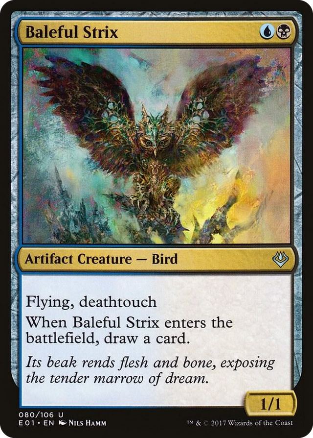0080 Baleful Strix U Archenemy: Nicol Bolas