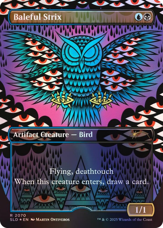 2070 Baleful Strix (2070) (Rainbow Foil) R Secret Lair Drop Series