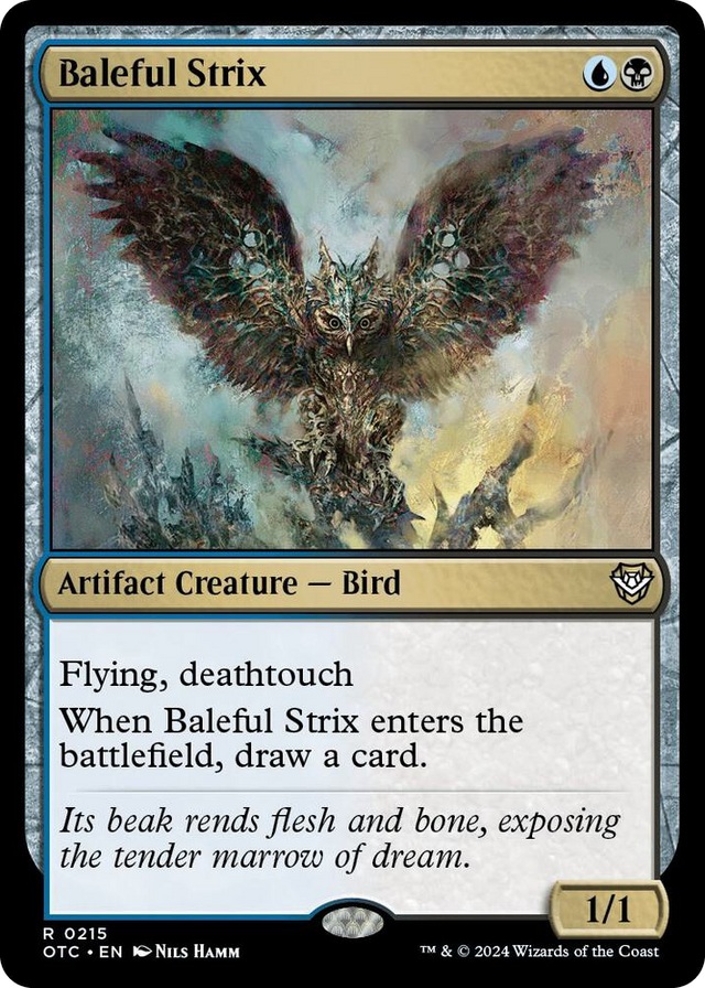 0215 Baleful Strix R Commander: Outlaws of Thunder Junction